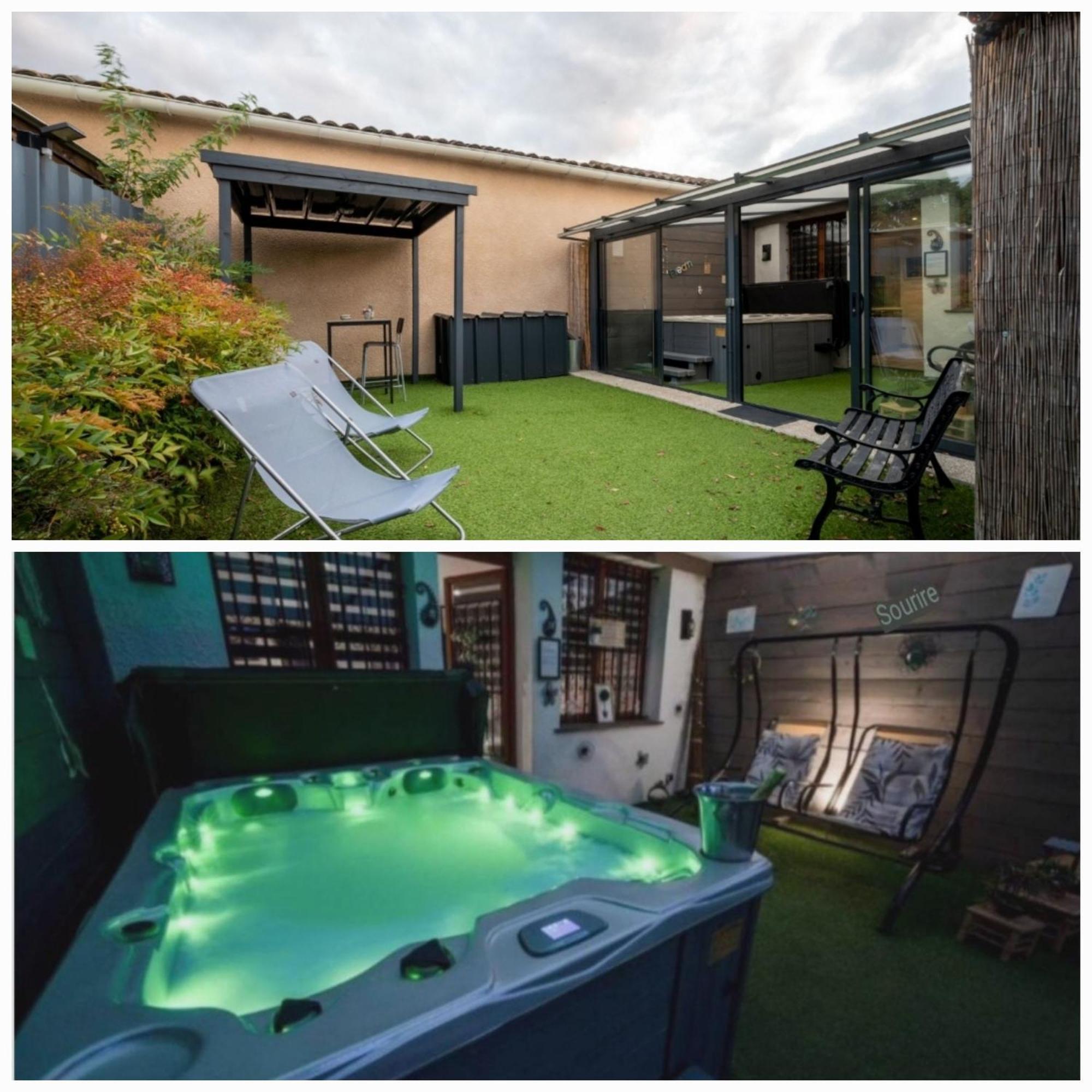 Spa Privatif Toulouse Jacuzzi Aucamville Exterior foto